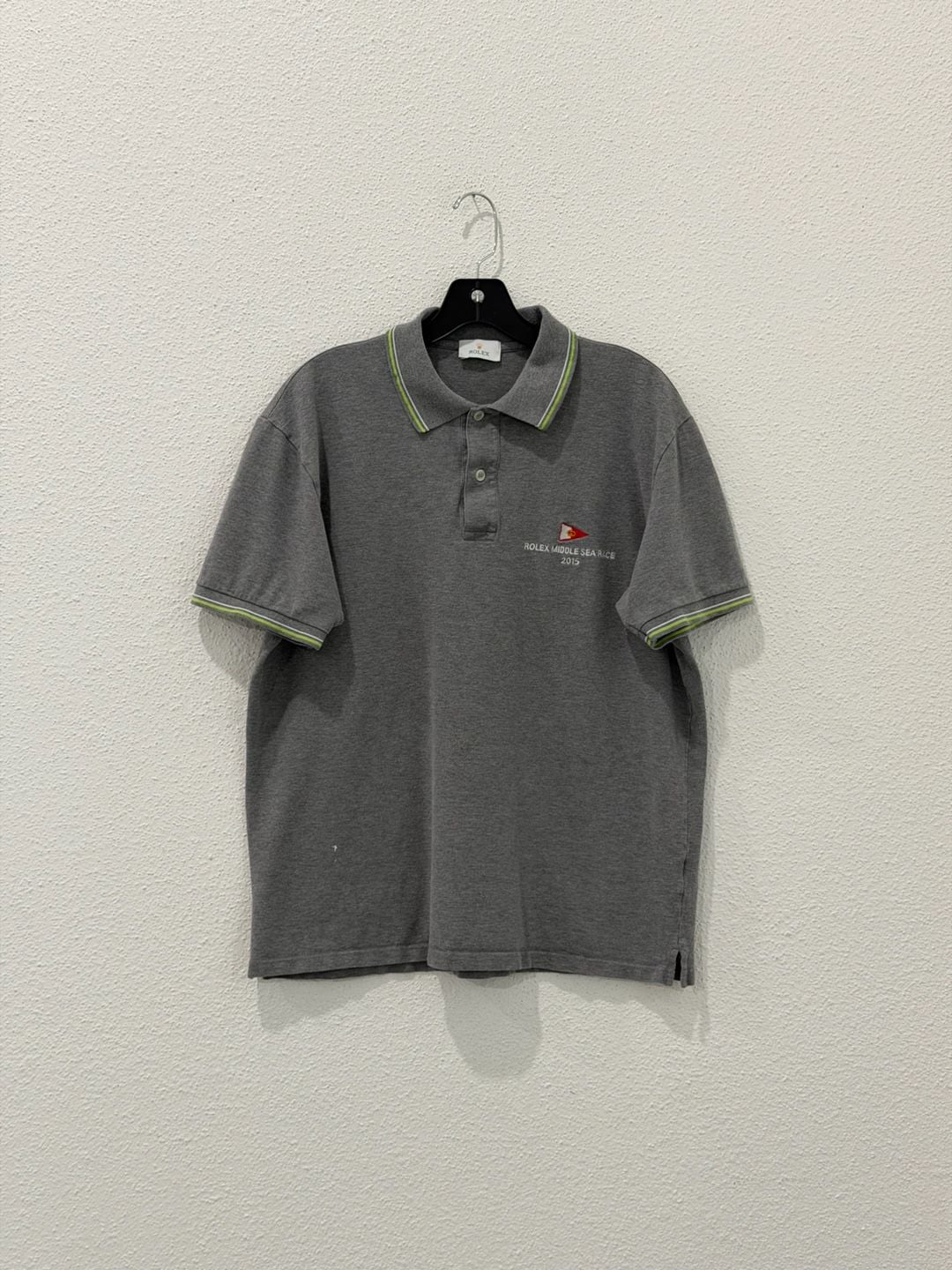 Rolex Middle Sea Race 2015 Grey Polo Shirt Size L